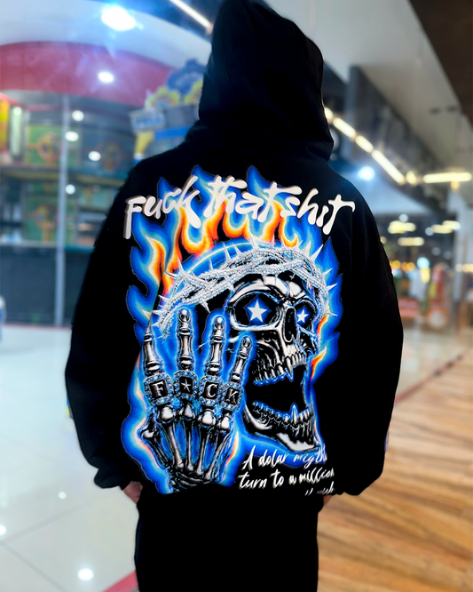 Hoodie Prime Con Cuernos Skull Shainy