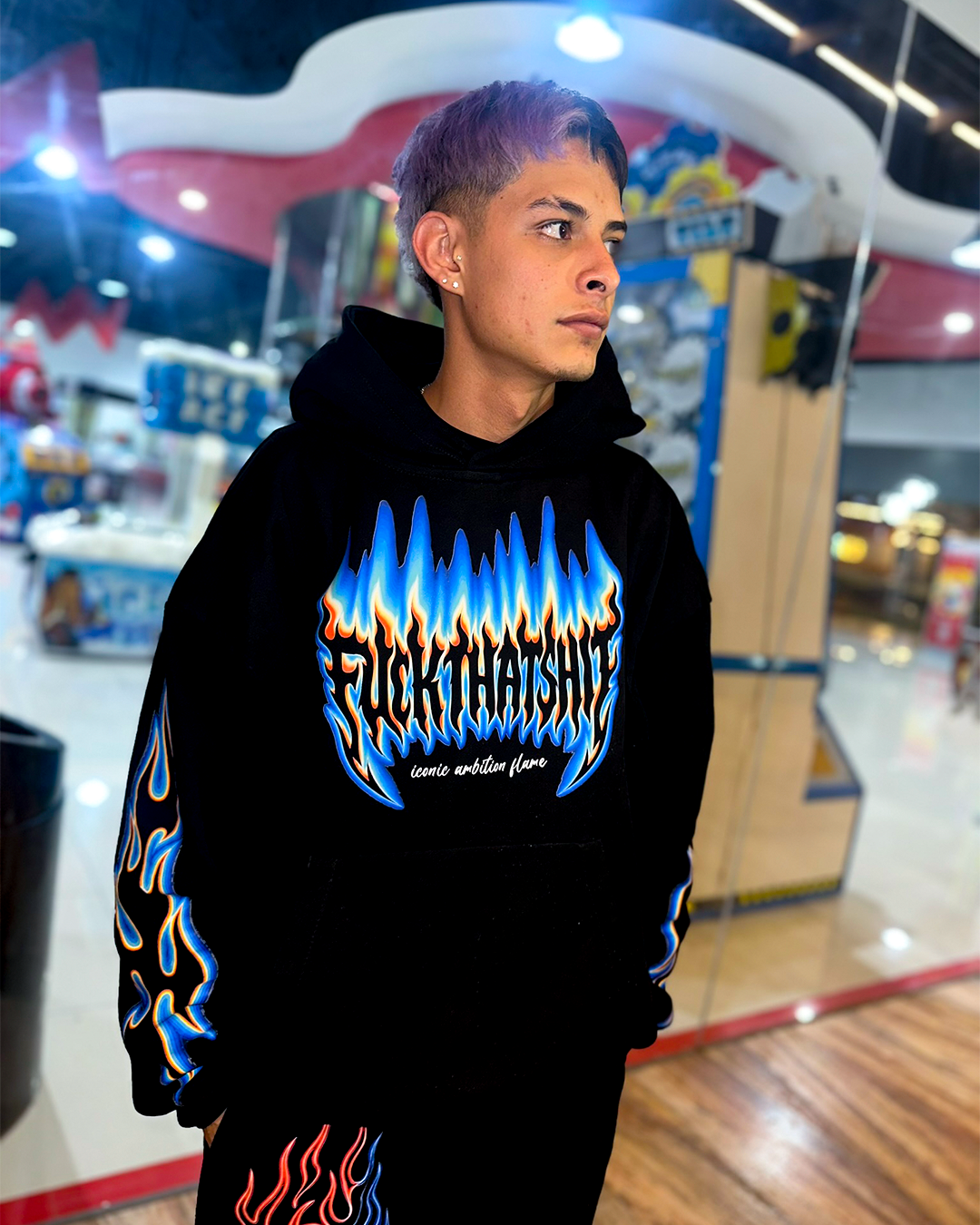 Hoodie Prime Con Cuernos Skull Shainy