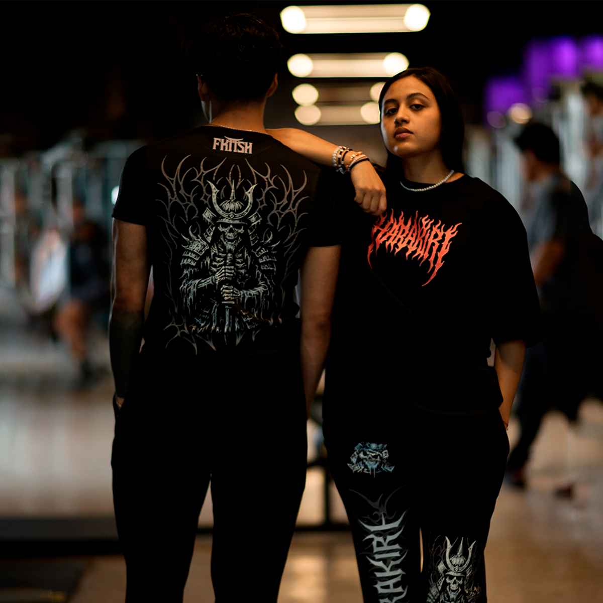 Playera Compresion Black Skull