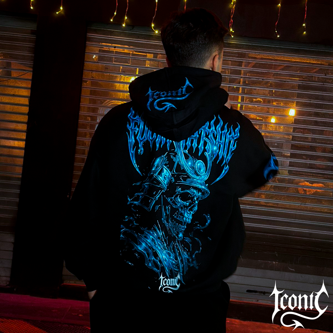 Hoodie Iconic Ice Chrome Samurai