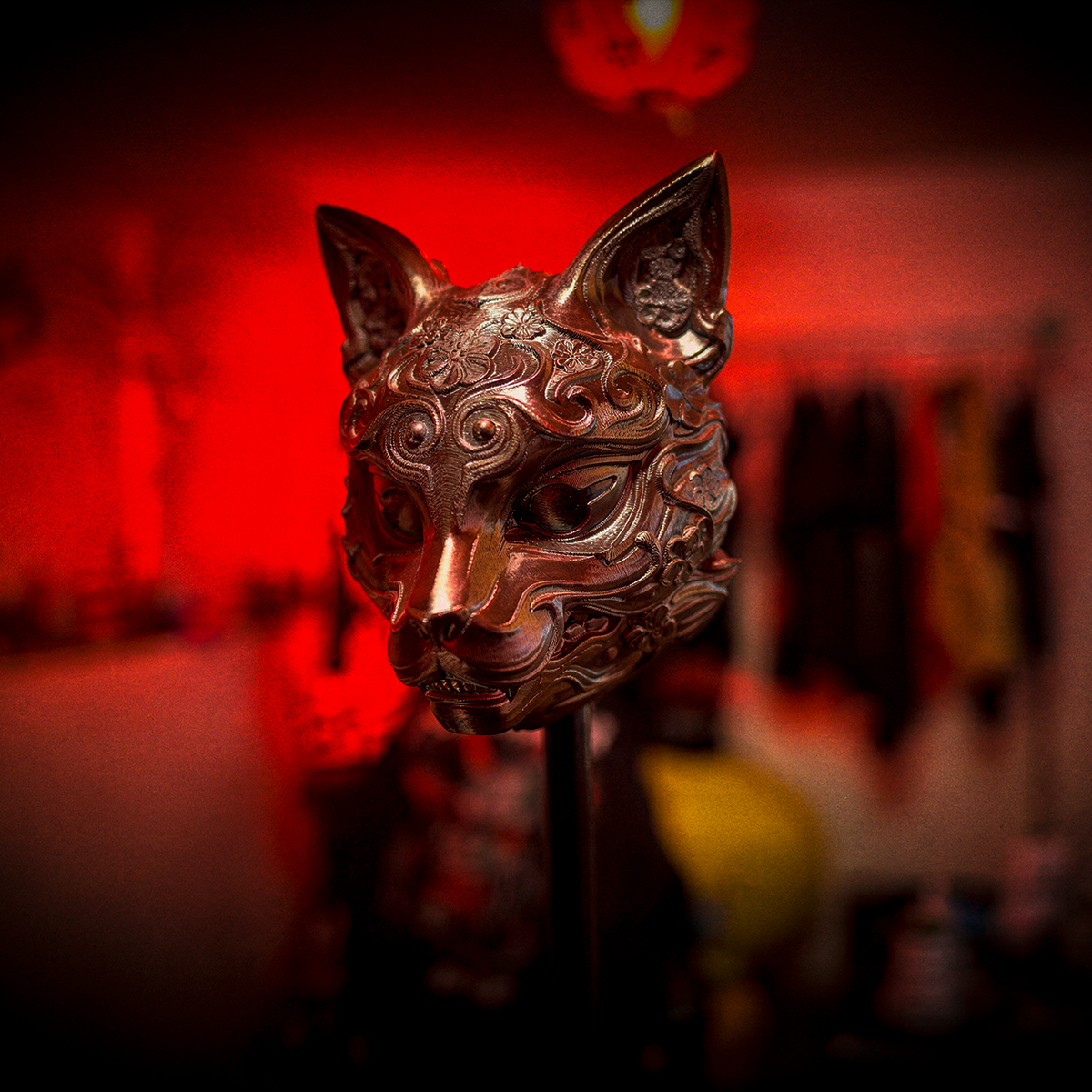 Kitsune Chrome Art Toy