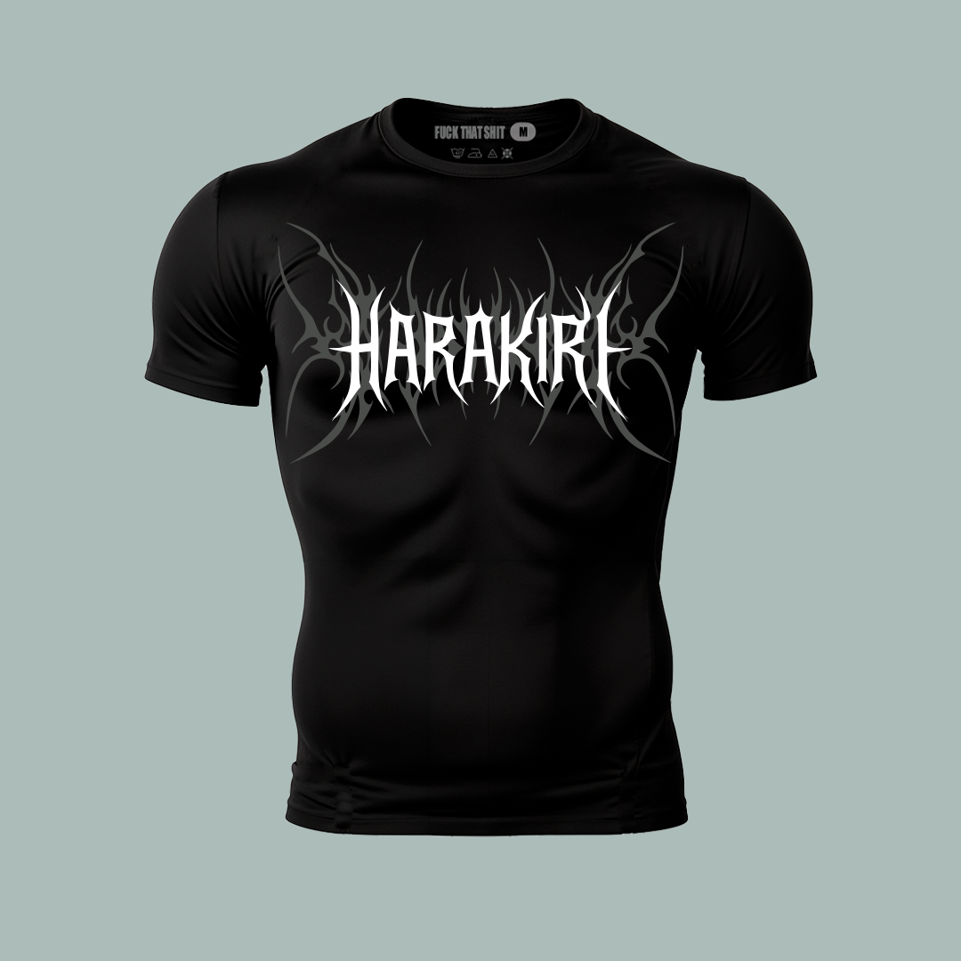 Playera Compresion Black Skull