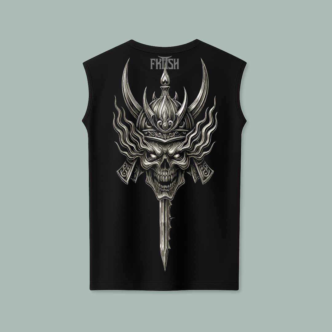 Playera Sin Manga Samurai Chrome
