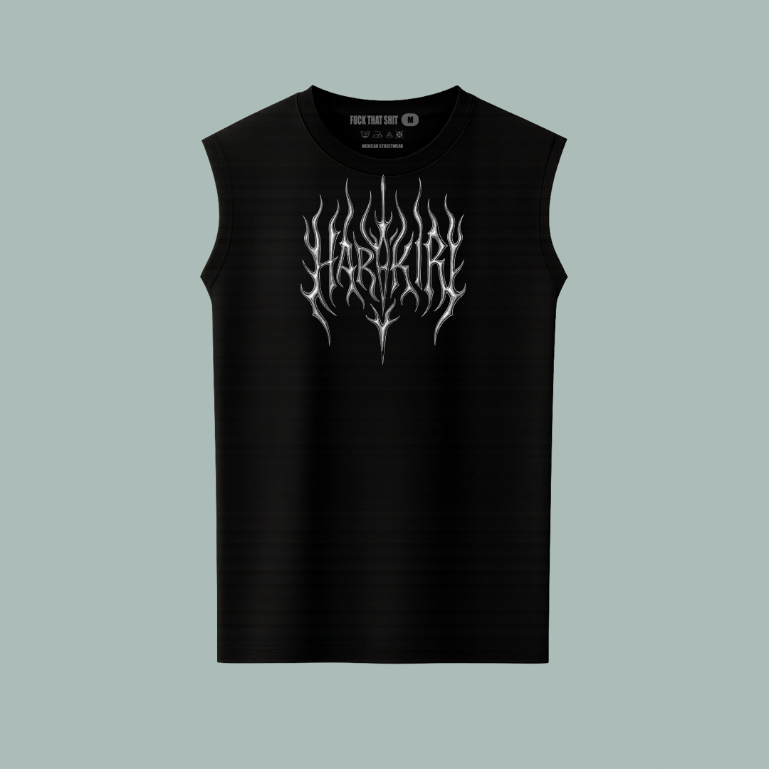 Playera Sin Manga Samurai Chrome