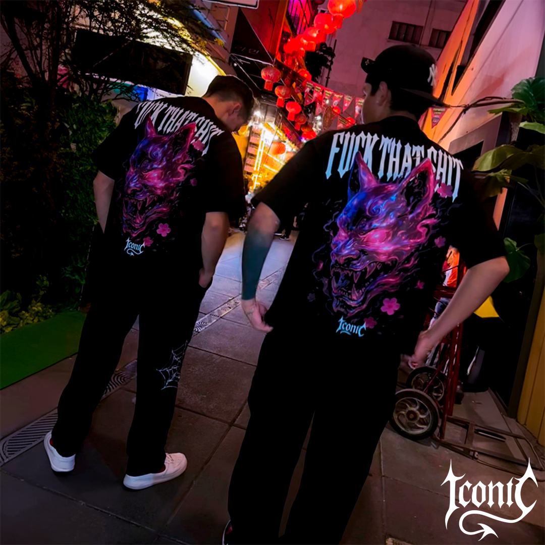 Playera Prime Kitsune Iconic Fire Crhome