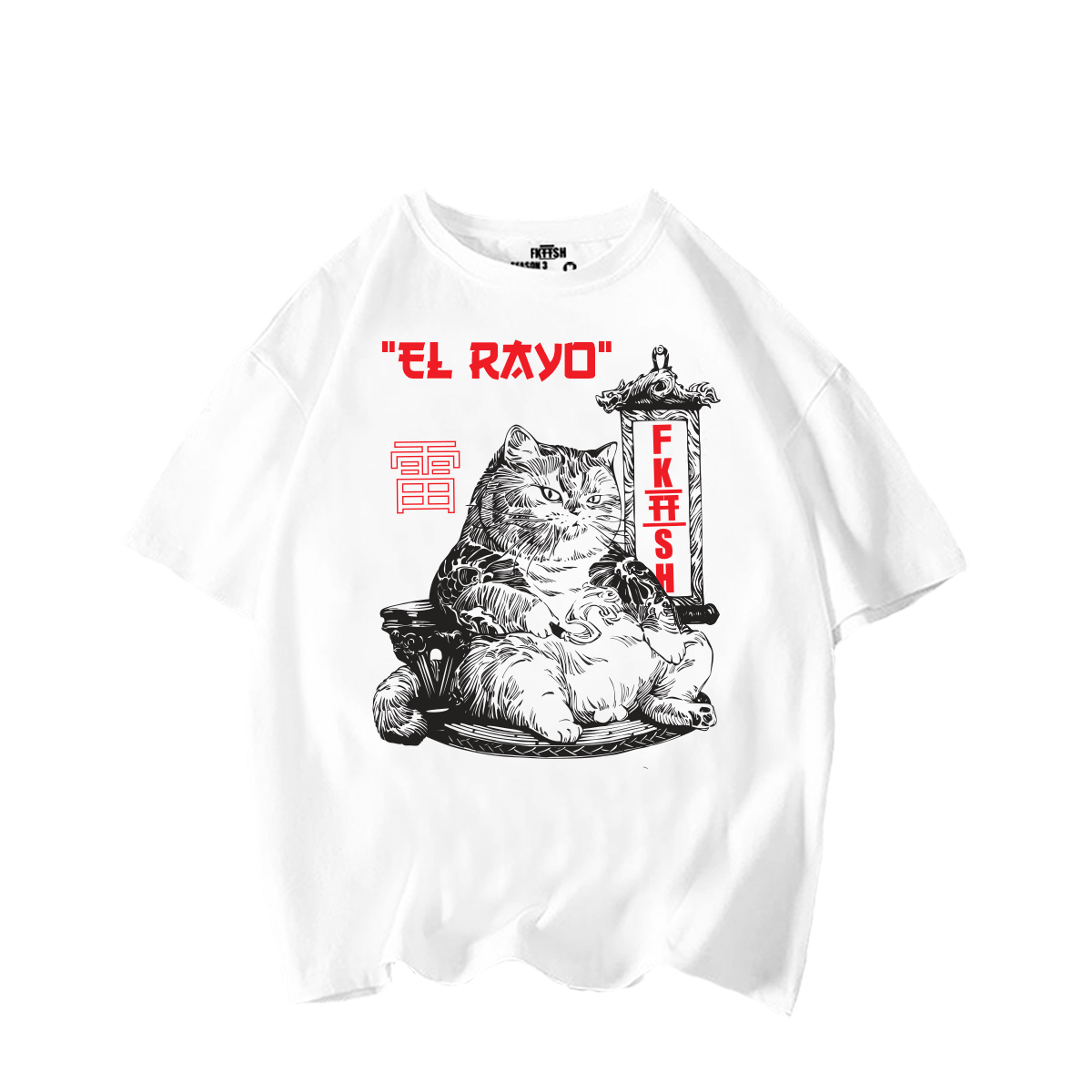 Playera Oversize Gato "El Rayo"