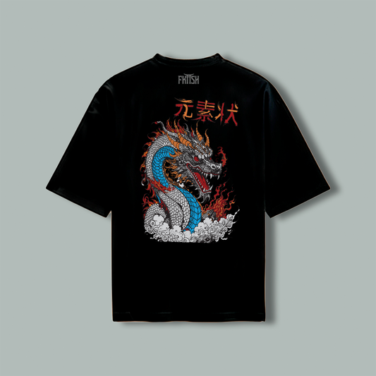 Playera Oversize The Dragón Hydro Elemental