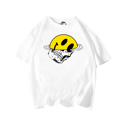 Playera Ovesize Carita Feliz Derritiéndose