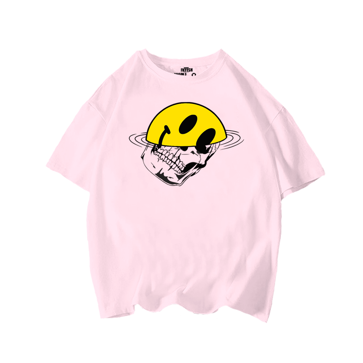 Playera Ovesize Carita Feliz Derritiéndose