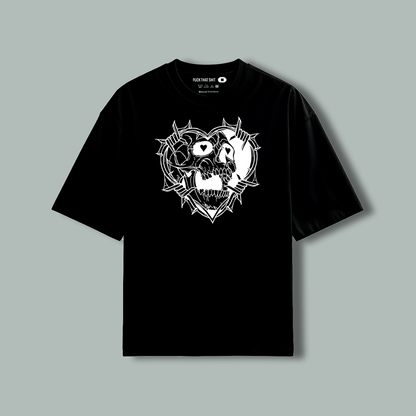 Playera Classic Calavera Corazon