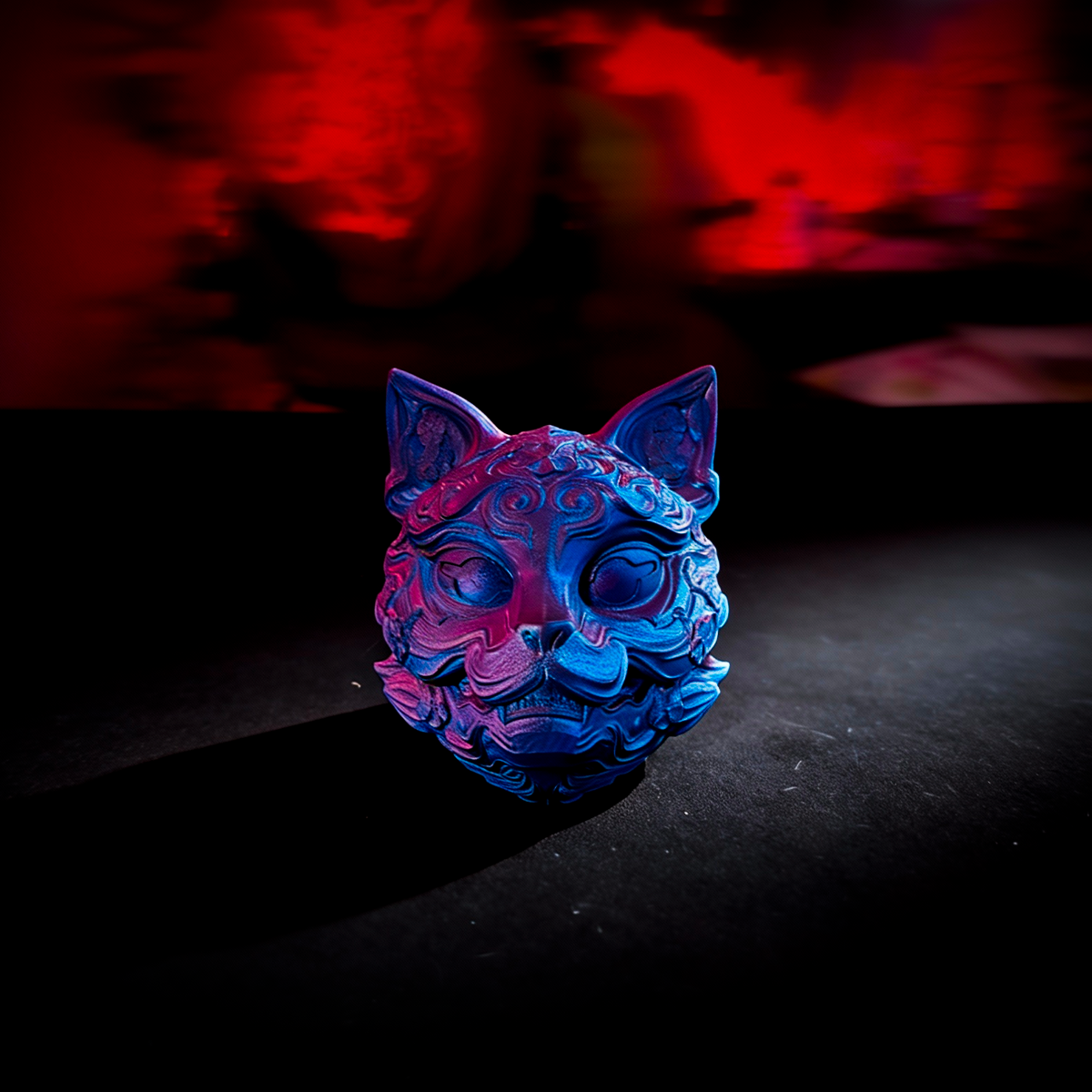 Kitsune Chrome Art Toy