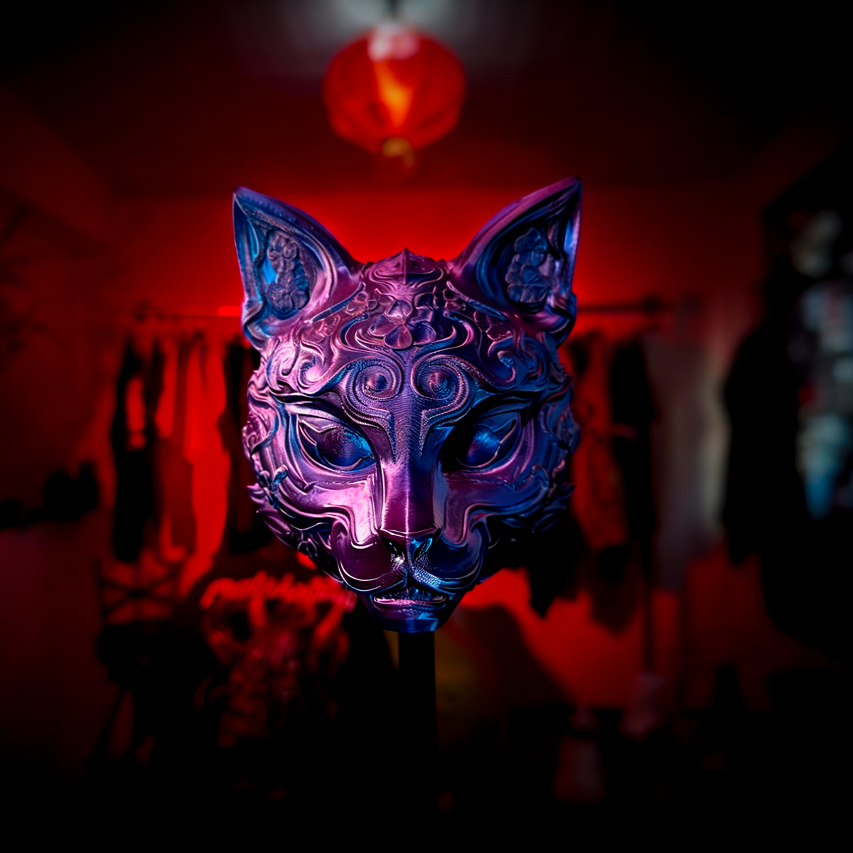 Kitsune Chrome Art Toy
