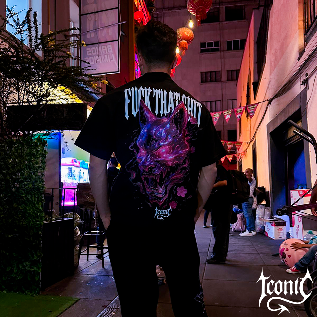 Playera Prime Kitsune Iconic Fire Crhome