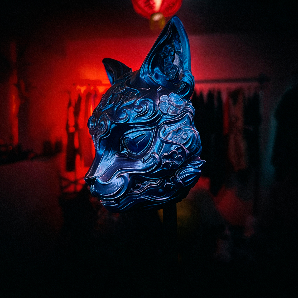 Kitsune Chrome Art Toy