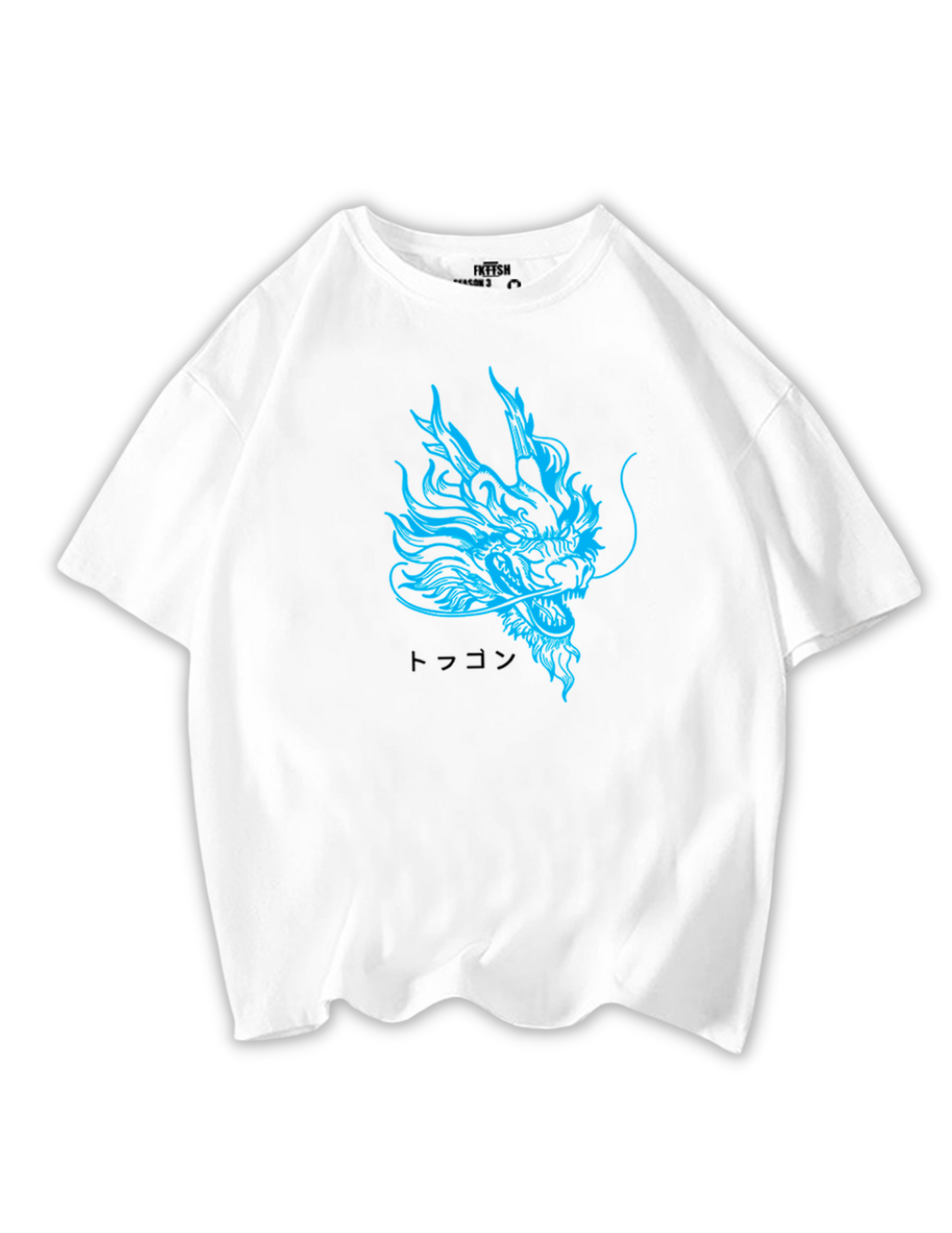 Playera Oversize Blue Dragon - Edicion Limitada