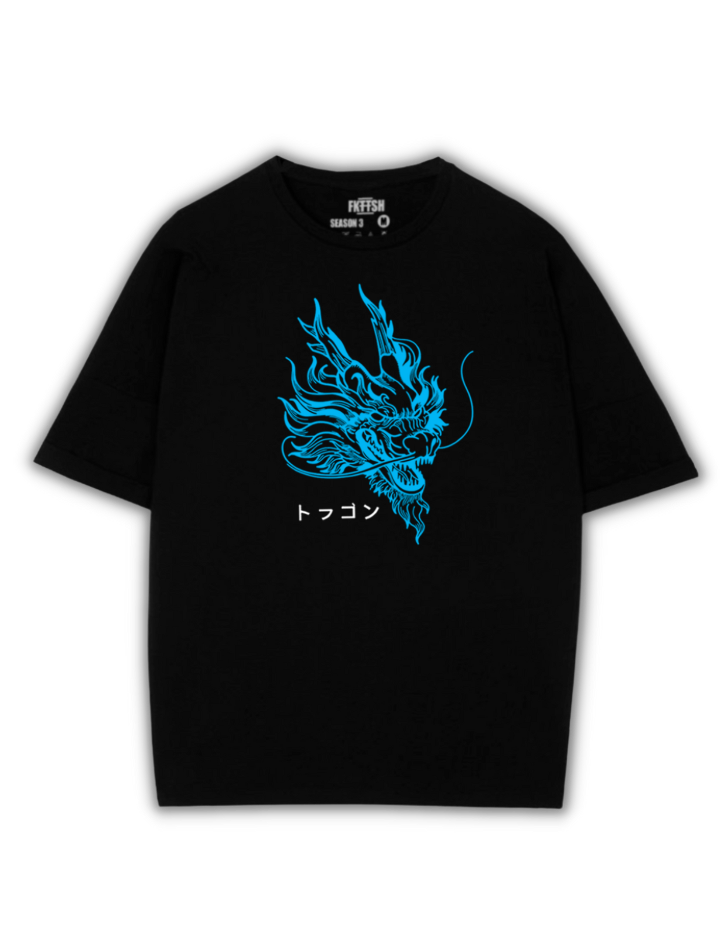 Playera Oversize Blue Dragon - Edicion Limitada