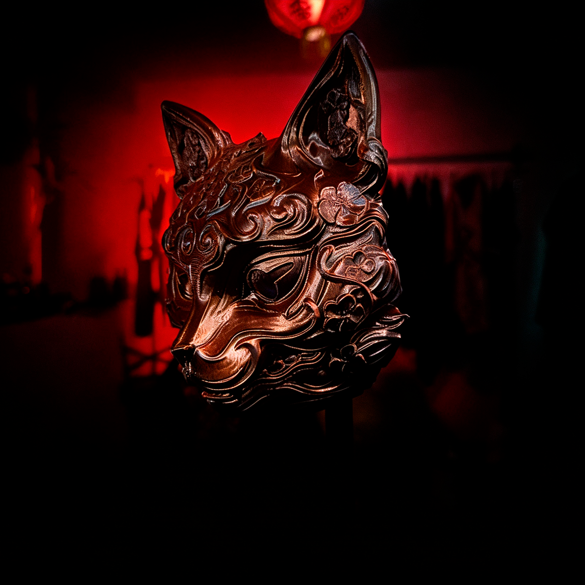 Kitsune Chrome Art Toy