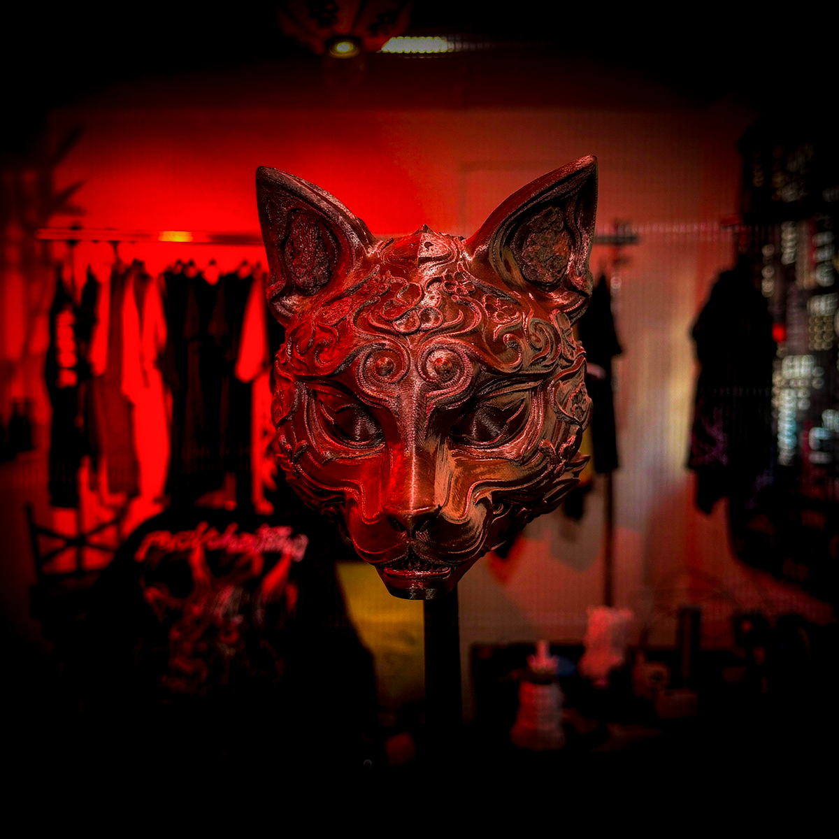 Kitsune Chrome Art Toy