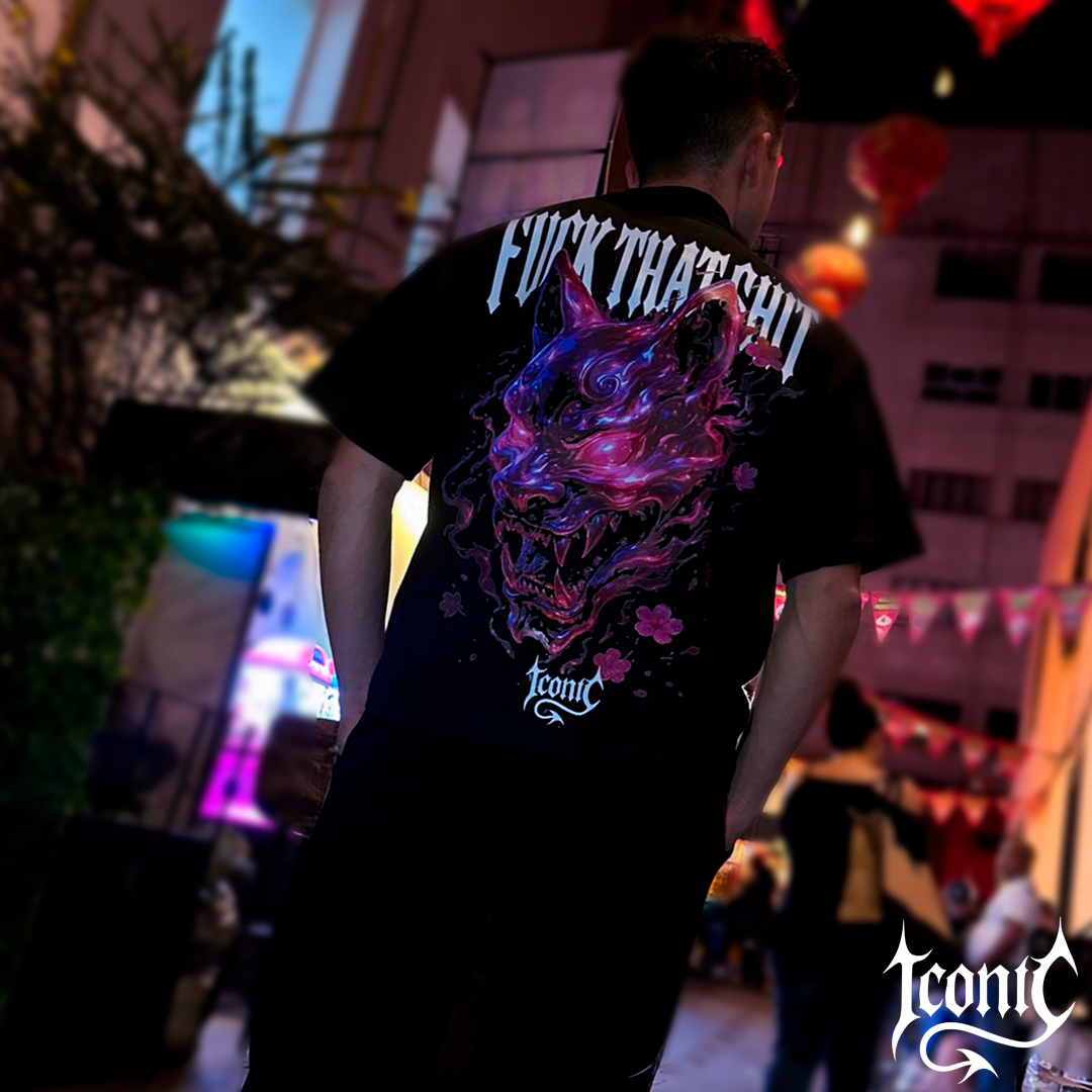 Playera Prime Kitsune Iconic Fire Crhome
