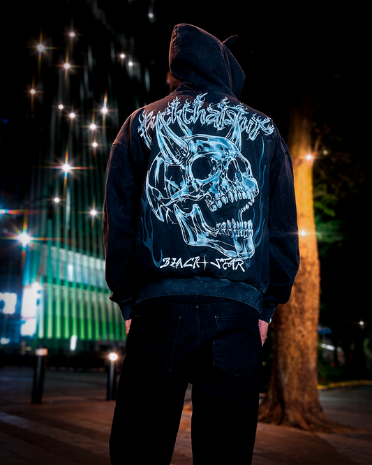 Hoodie Prime Con Cuernos Crystal Demon Lux