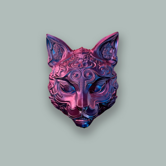 Kitsune Chrome Art Toy