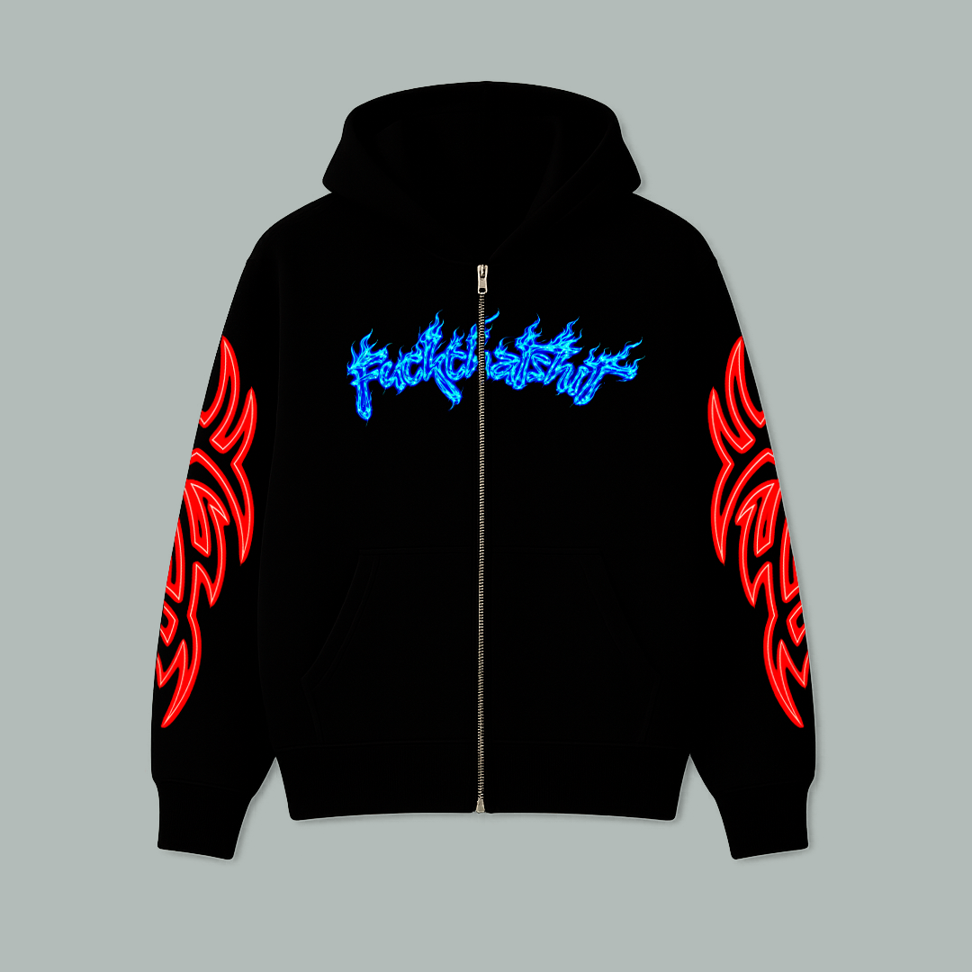 Hoodie Cierre Prime Con Cuernos Akai Heibi