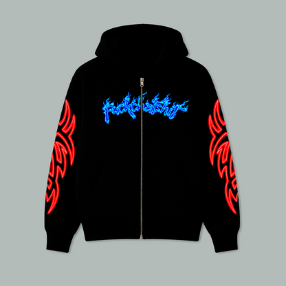 Hoodie Cierre Prime Con Cuernos Akai Heibi