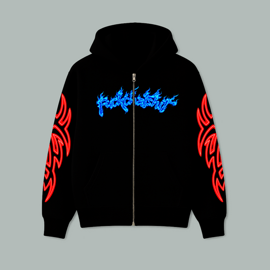 Hoodie Cierre Prime Con Cuernos Akai Heibi