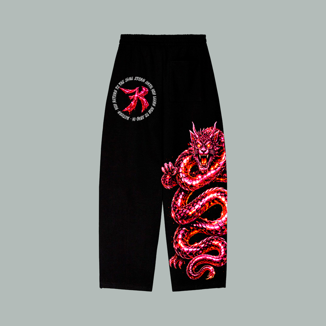 Jogger Baggy Dragon Rose chrome