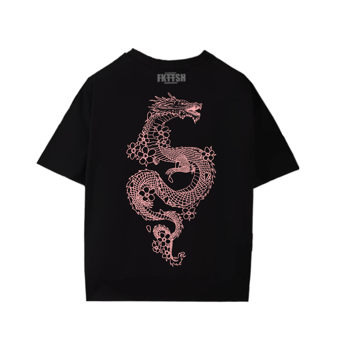 Playera Dragon Rosa Corazon