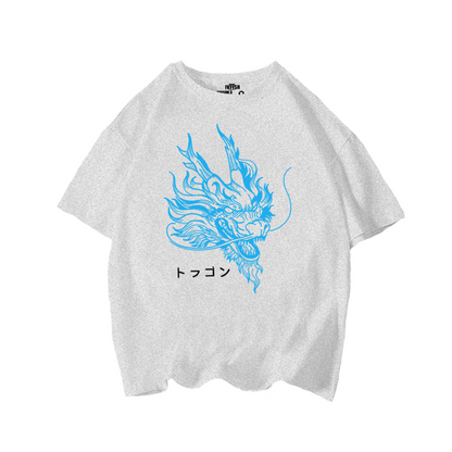 Playera Oversize Blue Dragon - Edicion Limitada