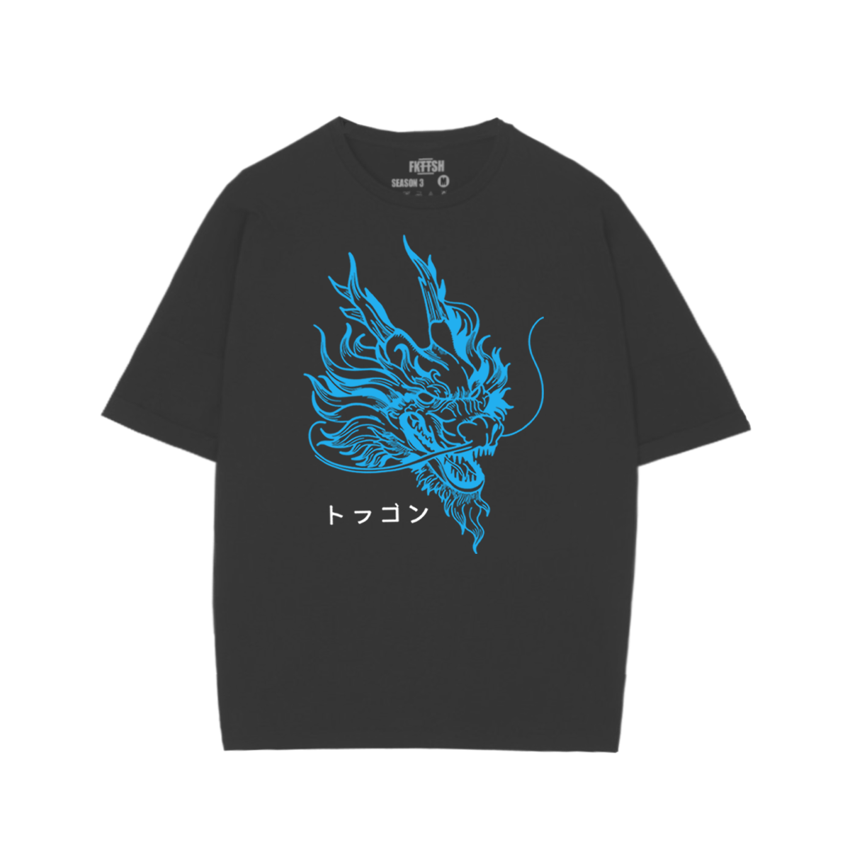 Playera Oversize Blue Dragon - Edicion Limitada