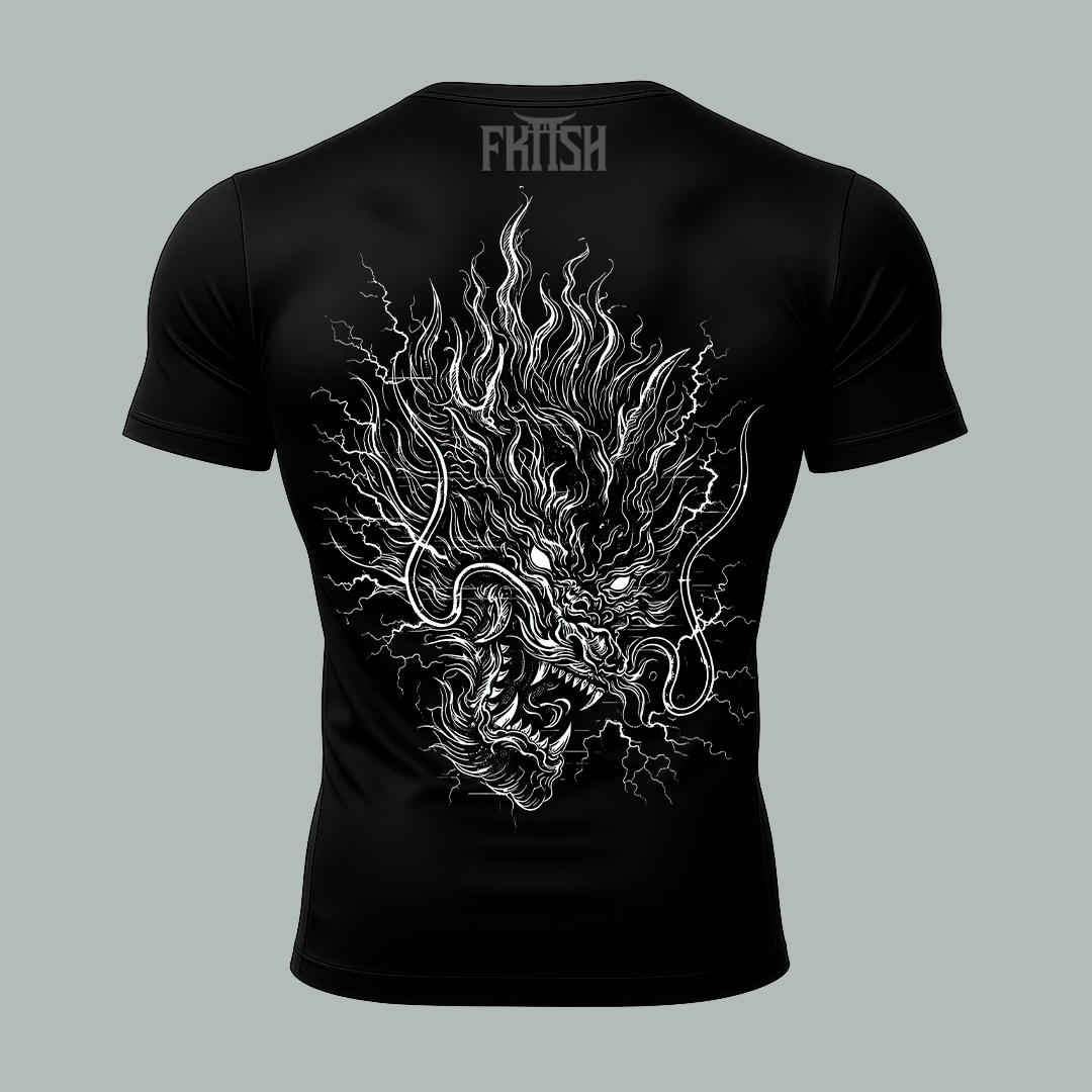 Playera Compresion Dragon Glitch