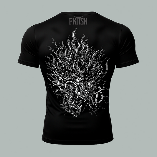 Playera Compresion Dragon Glitch