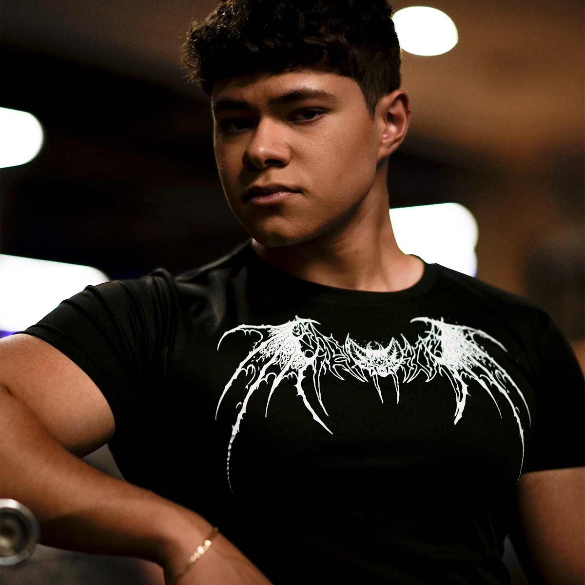 Playera Bat Strength De Compresión Moda Urbana