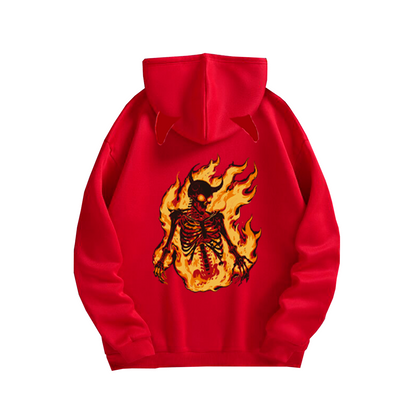 Sudadera Con Cuernos Demon Infierno