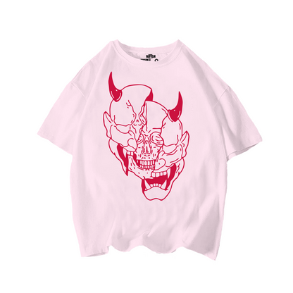 Playera Oversize Demonio Calavera Oni