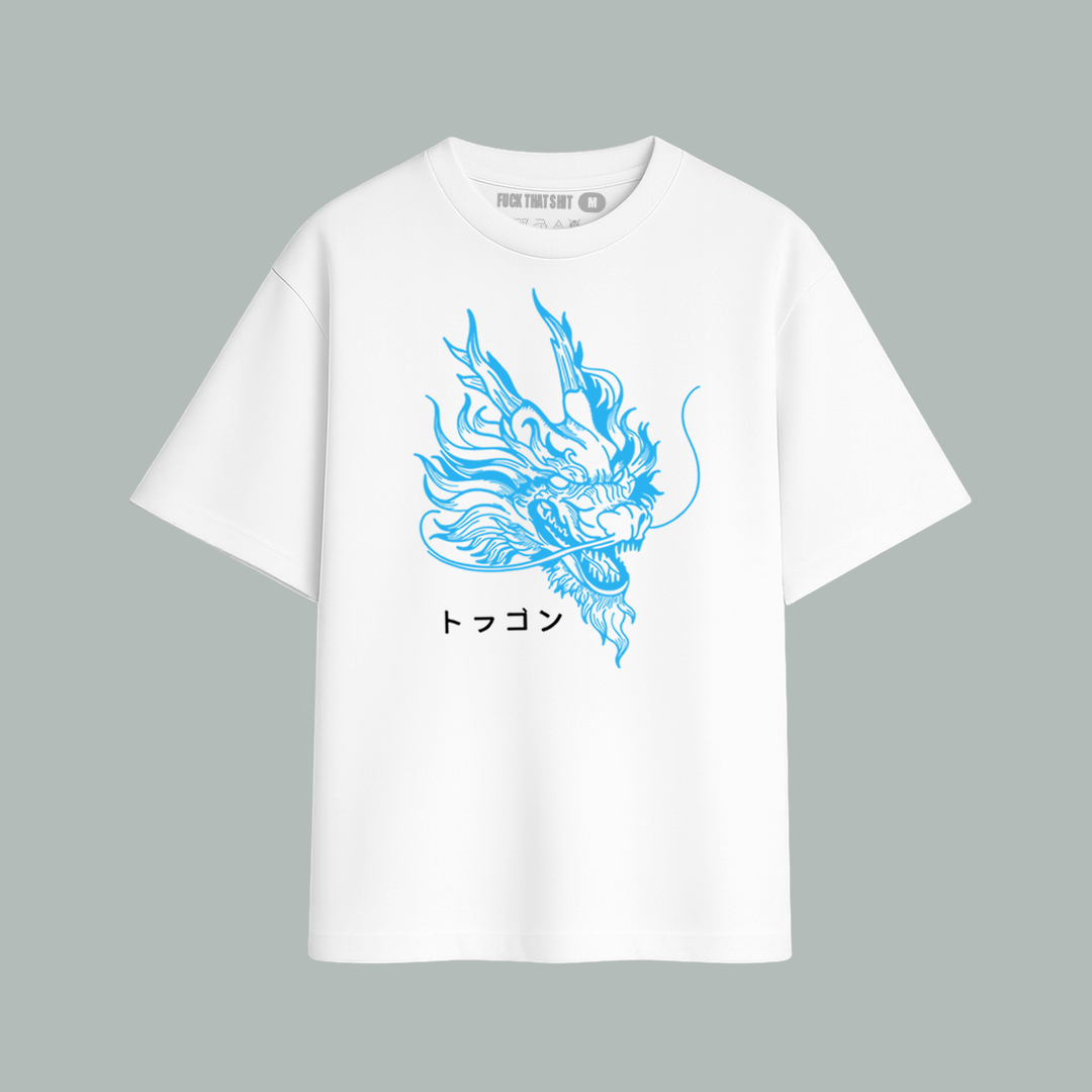 Playera Oversize Blue Dragon - Edicion Limitada