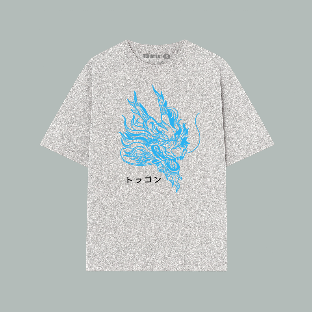 Playera Oversize Blue Dragon - Edicion Limitada
