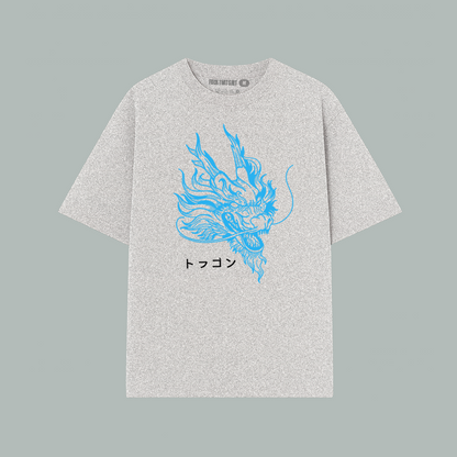 Playera Oversize Blue Dragon - Edicion Limitada