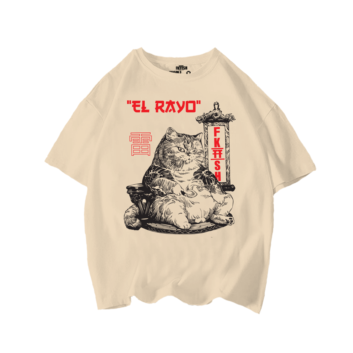 Playera Oversize Gato "El Rayo"