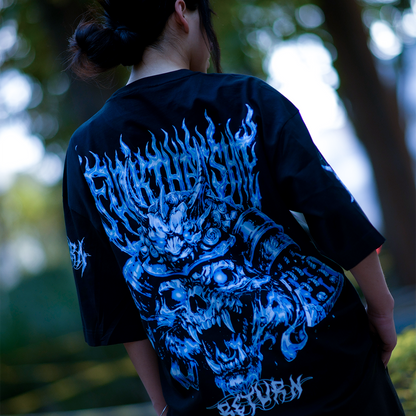 Playera Oversize Prime Cat Ronin Chrome
