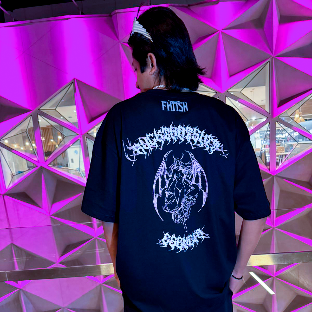 Playera Oversize Prime Escencia Demoniaca