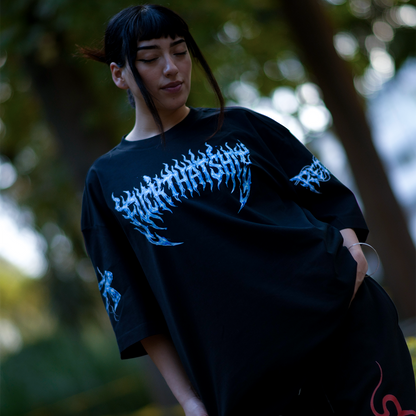 Playera Oversize Prime Cat Ronin Chrome