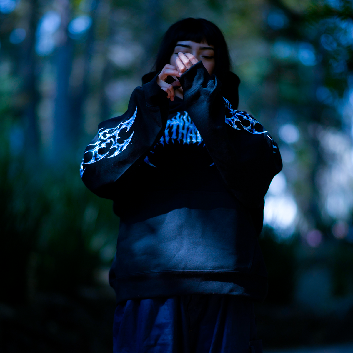 Hoodie Ice Chrome Cat Ronin