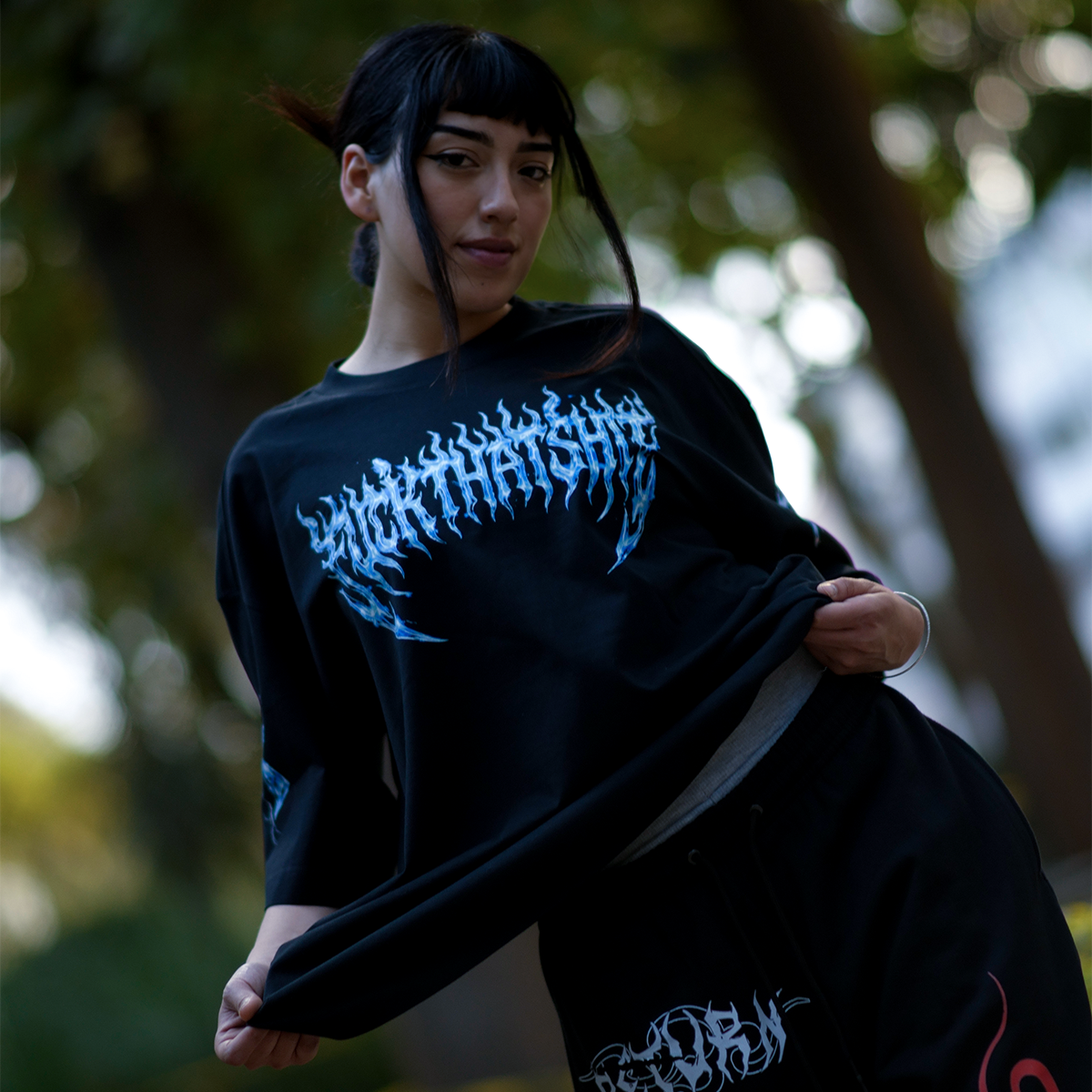 Playera Oversize Prime Cat Ronin Chrome