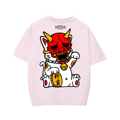 Playera Oversize Gato Oni