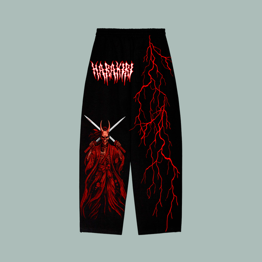 Jogger Baggy Harakiri Red Demon Skull
