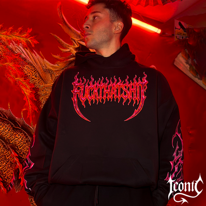 Hoodie Iconic Fire Skull