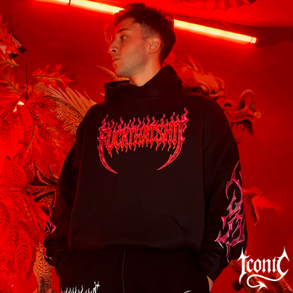 Hoodie Iconic Fire Skull